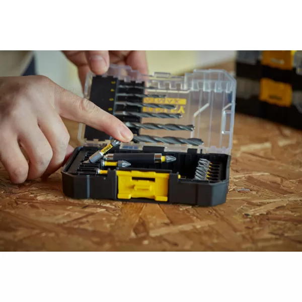 19dílná sada vrtáků do železa a bitů Stanley STA88554