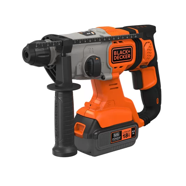 Aku kombinované kladivo 18V 1x4,0Ah v kufru Black&Decker BCD900M1K