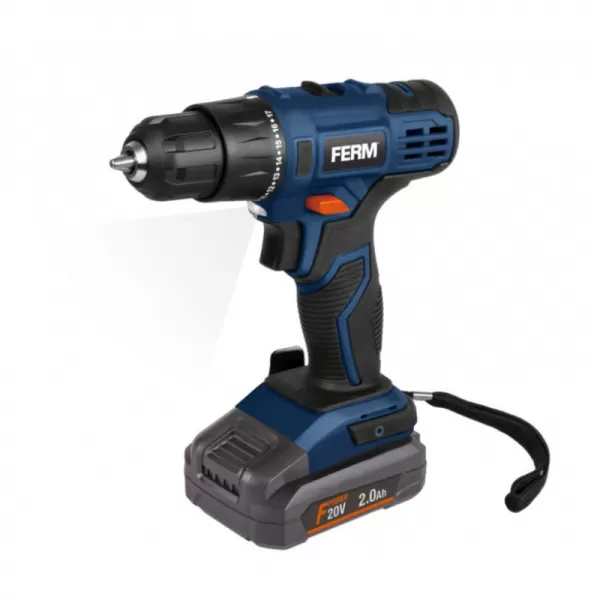 Aku vrtací šroubovák 20V 2,0Ah Li-Ion Ferm Power CDM1158