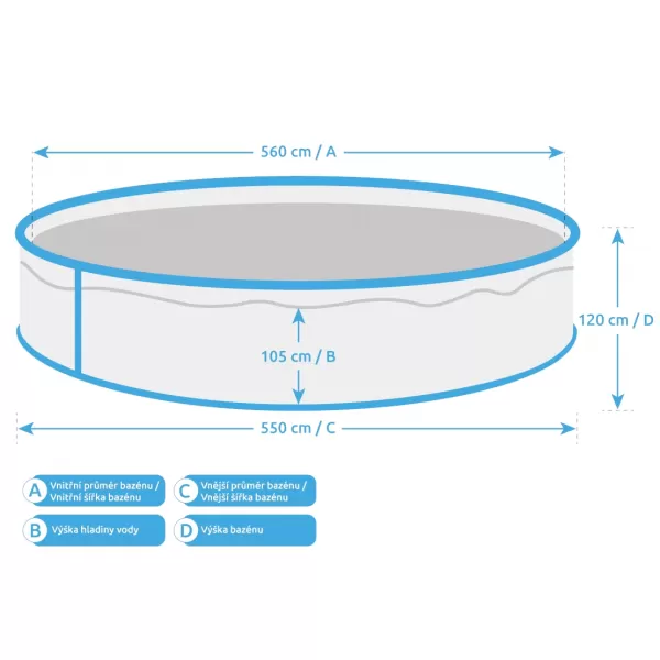 Bazén Orlando Premium 5,48x1,22 m bez příslušenství Marimex 10310021