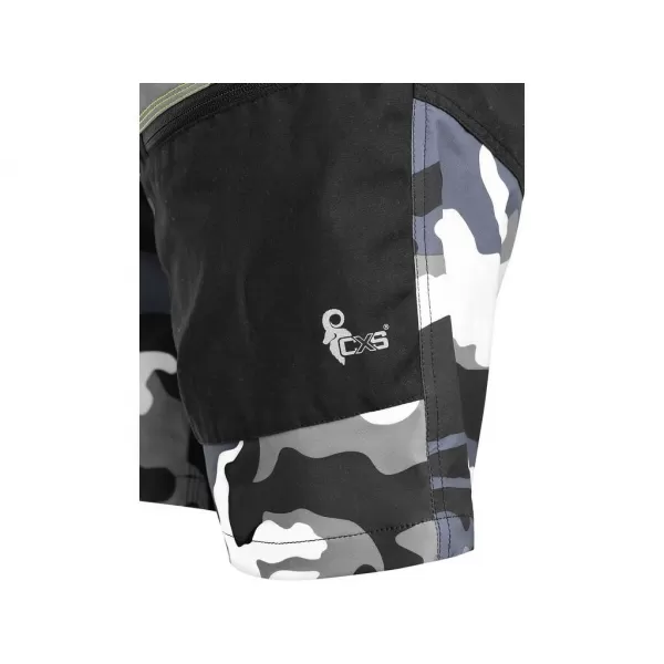 Kraťasy Canis CXS DIXON, pánské, šedo-bílé (maskáč)