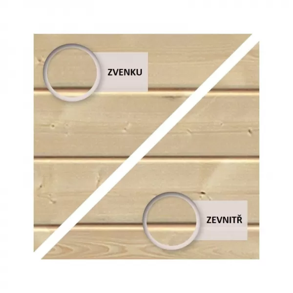 Dřevěný domek KARIBU KERKO 4 (82928) natur LG2964