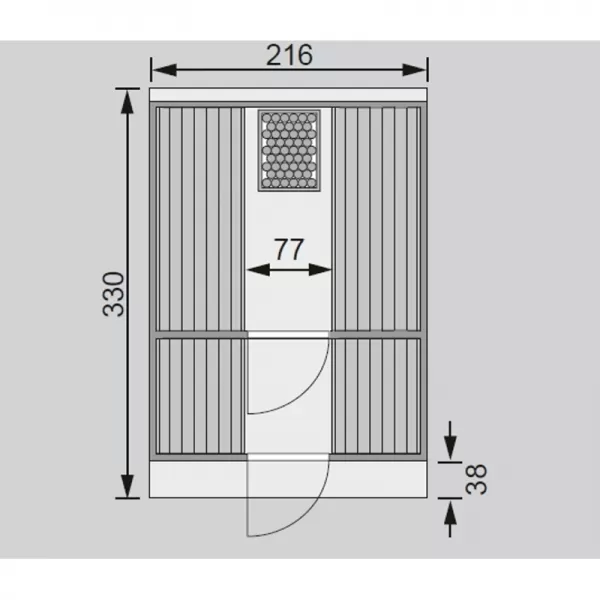 Finská sauna KARIBU FASSAUNA 3 (66853) LG1981