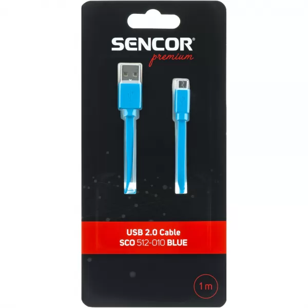 Micro-USB kabel BLUE USB A/M-Micro B SENCOR SCO 512-010