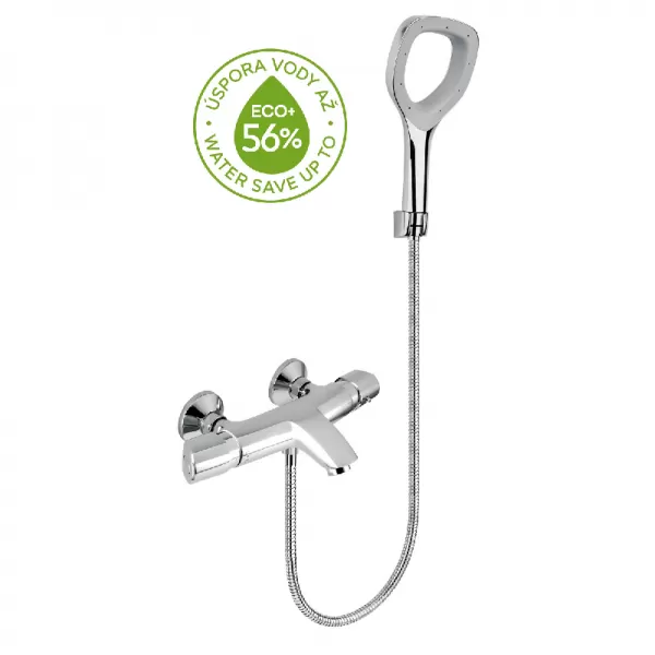 Vanová baterie termostatická s příslušenstvím Metalia ECO+ chrom Novaservis 57921,0E