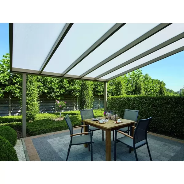 Hliníková pergola SKYLUX CLIMALUX 6,0 x 3,0 m antracit + bronz PC LG3760