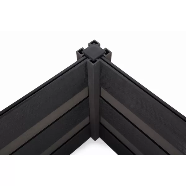 Vyvýšený záhon G21 Crop Duo 106 x 106 x 57, WPC, Eben