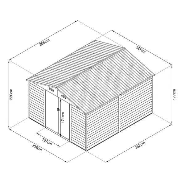 Zahradní domek MAXTORE WOOD 1112 LG2303