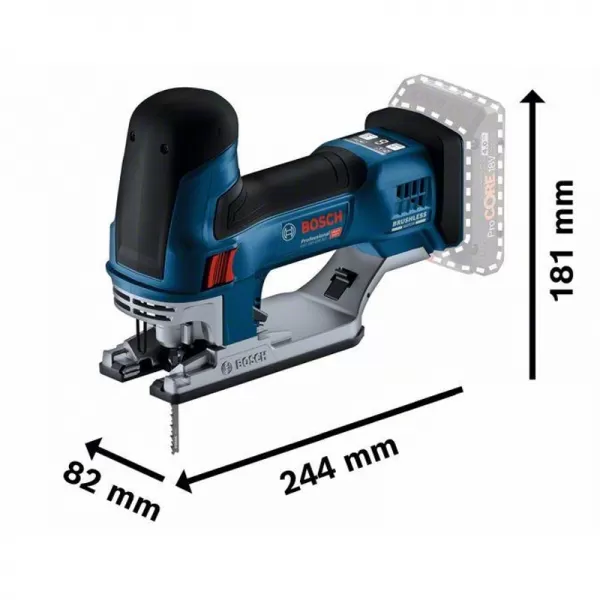 Aku kmitací pila 18V bez aku Bosch GST 18V-155 SC 06015B0001