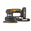 Aku vibrační bruska 20V 1x2,0Ah Worx Orange WX822