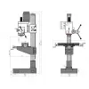 Sloupová převodová vrtačka OPTIdrill DH 40 CT 3034349