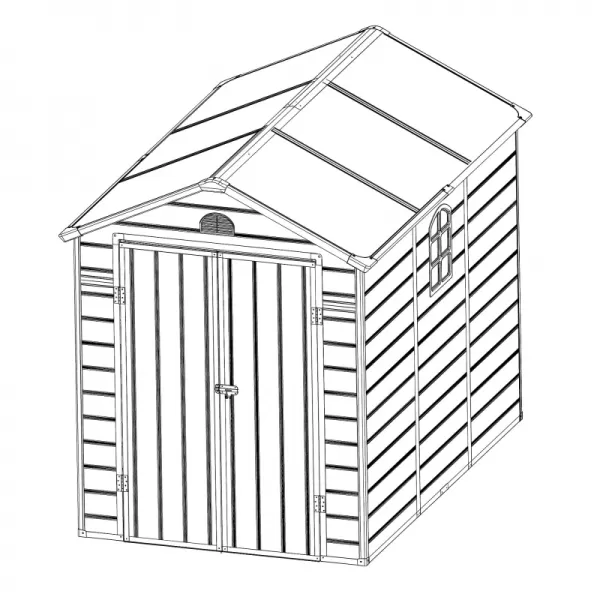 Plastový domek LANITPLAST LONGFORD 69 LG4019