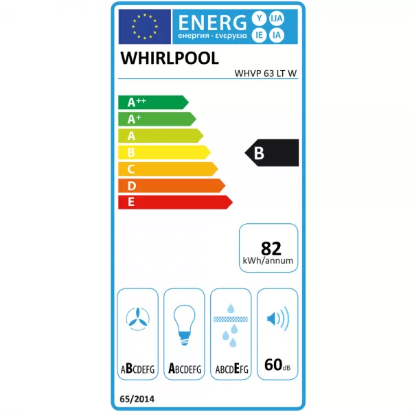 Odsavač par Whirlpool WHVP 63 LT W