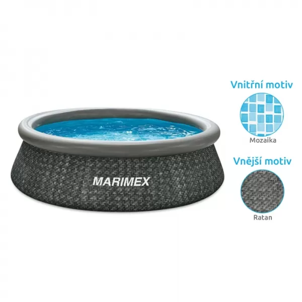 Bazén Tampa 3,05x0,76 m bez příslušenství - motiv RATAN Marimex 10340249