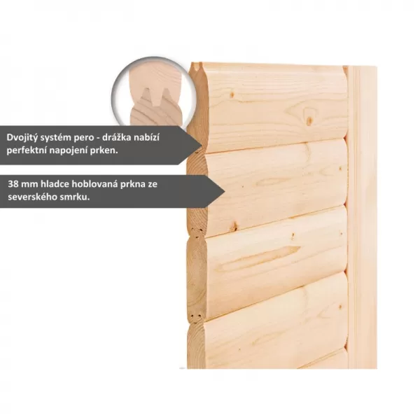 Finská sauna KARIBU SAHIB 2 (85737) LG3043