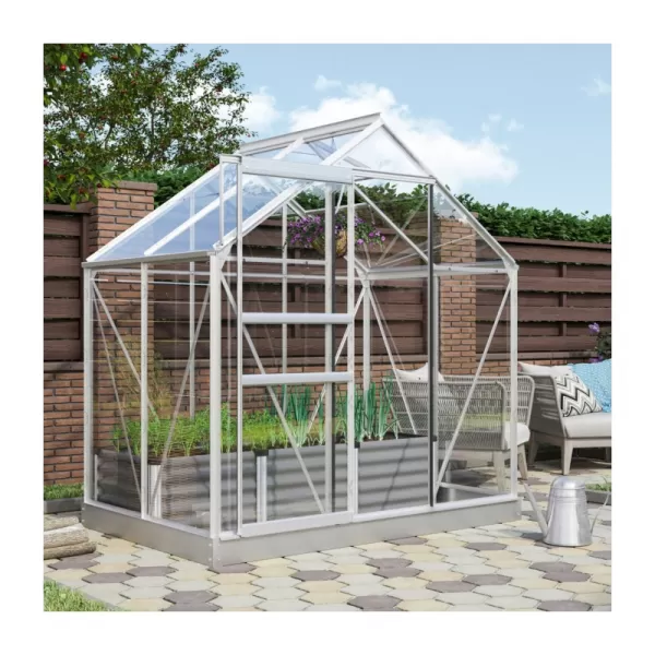 Skleník VITAVIA VENUS 2500 čiré sklo 3 mm stříbrný LG1025