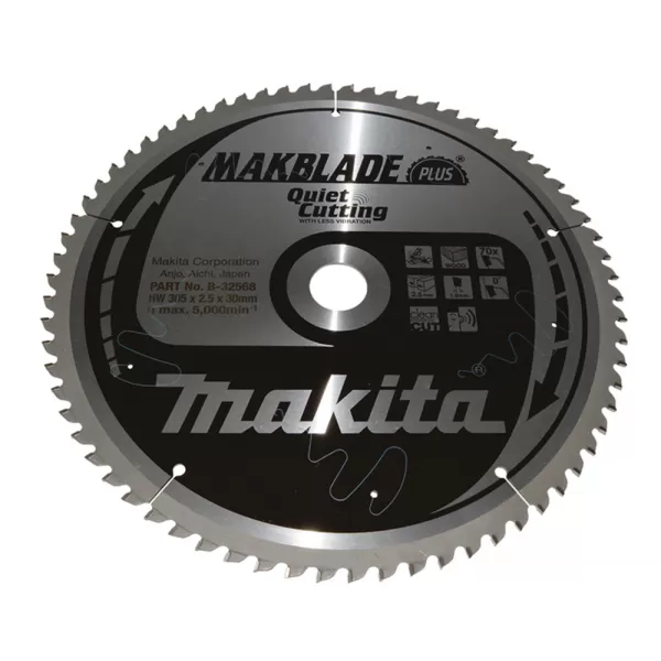 Kotouč pilový dřevo MAKBLADEplus 305x2,5x30mm 70Z Makita B-32568