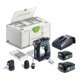 Aku vrtací šroubovák CXS 12V 2x2,5Ah-Set Festool 576865