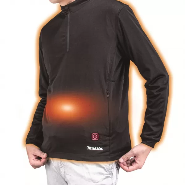 Mikina s vyhříváním na zip XL Li-ion LXT 14,4V/18V bez aku Makita DCX201CXL