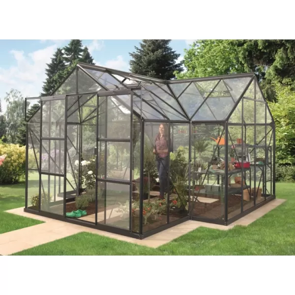 Skleník VITAVIA SIRIUS čiré sklo 3 mm zelený LG1206