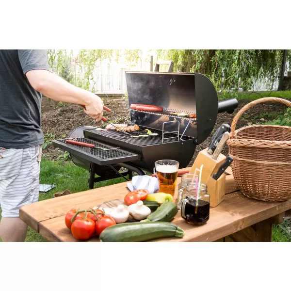 Gril na dřevěné uhlí s udírnou G21 BBQ big
