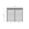 Zahradní úložný box LANITPLAST S752 LG2397