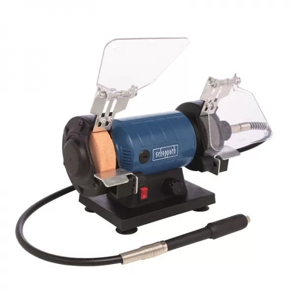 Dvoukotoučová bruska - leštička se systémem Flexidrive Scheppach HG 35