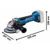 Aku úhlová bruska 125mm 18V 2x5,0Ah bez aku Bosch GWS 18V-10 P 06019J4101