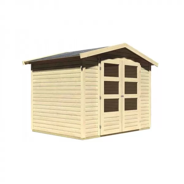 Dřevěný domek KARIBU AMBERG 3 (82972) natur LG1755