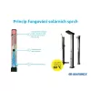 Solární sprcha UNO 35 l hliníková s LED světlem Marimex 10992055