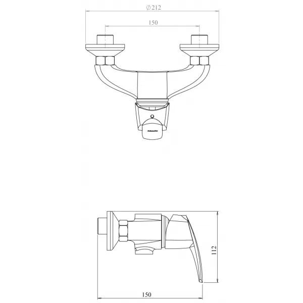 Sprchová baterie 150 mm Metalia 56 chrom Novaservis 56060,0