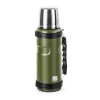 Termoláhev G21 na pití, 1000 ml, ocelově khaki zelená s rukojetí