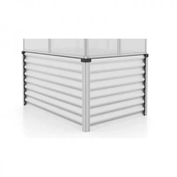 Vyvýšený záhon s pařeništěm GAIA JUMBO PC 4 mm stříbrný VITAVIA LG3733