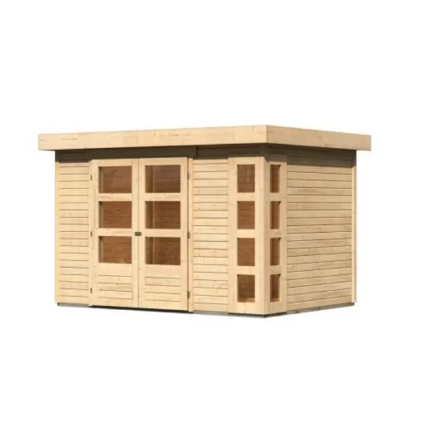 Dřevěný domek KARIBU KERKO 4 (82928) natur LG2964