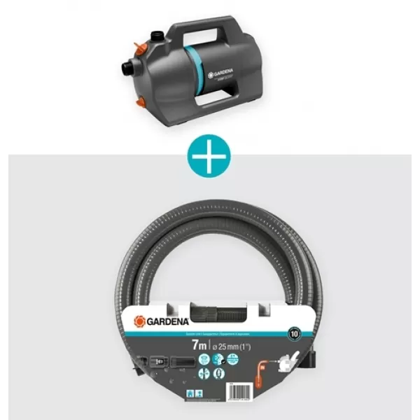 Zahradní čerpadlo 4100 Silent se sací hadicí - sada Gardena 9052-20