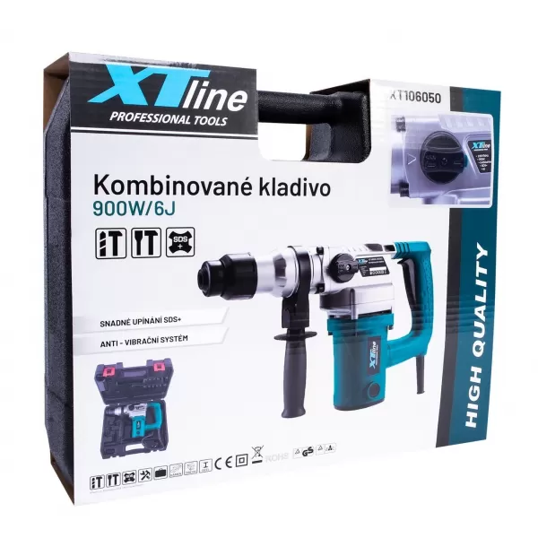 Kombinované kladivo 900 W SDS PLUS 6 J XTLINE XT106050