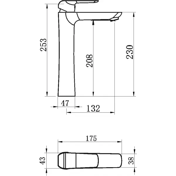 Umyvadlová baterie bez výpusti Nobless Tina chrom Novaservis 38501/1,0