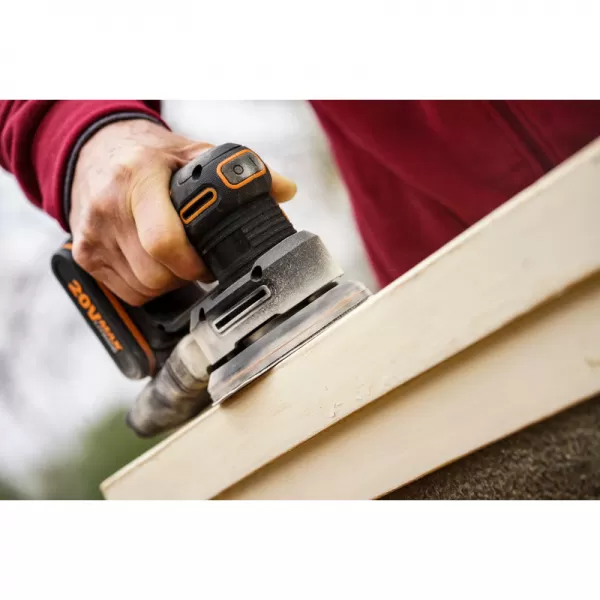 Aku vibrační bruska 20V bez aku Worx Orange WX822.9