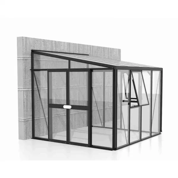 Skleník VITAVIA ATHENA 7000 sklo 3 mm + PC 10 mm černý LG3831