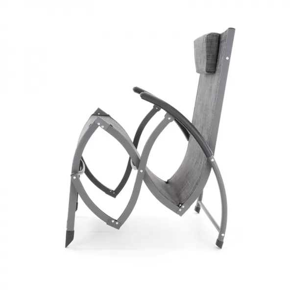 Lehátko VIOLA De Luxe (Black & Grey) 26VIOLA_BG