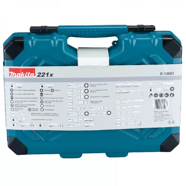 Sada montážních klíčů 221 ks Makita E-10883