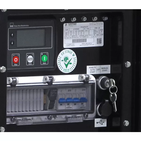 Profesionální jednofázová elektrocentrála 20 kVA EUROPOWER EP20000E