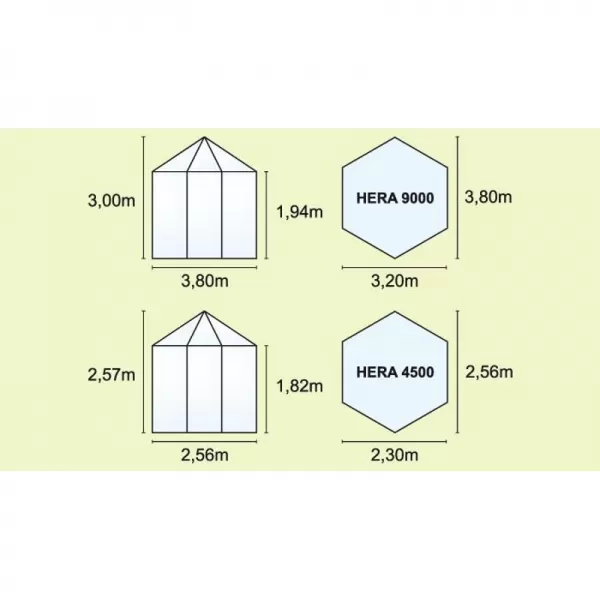 Zahradní pavilon VITAVIA HERA 4500 zelený LG652