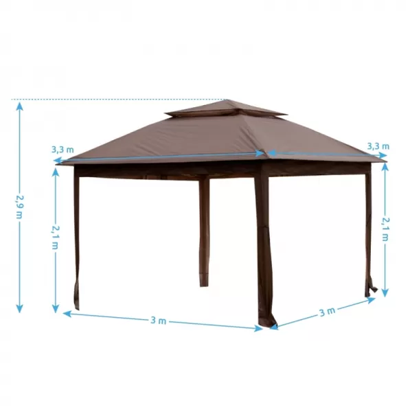 Zahradní Altán Vista 3x3 m Marimex 10970572