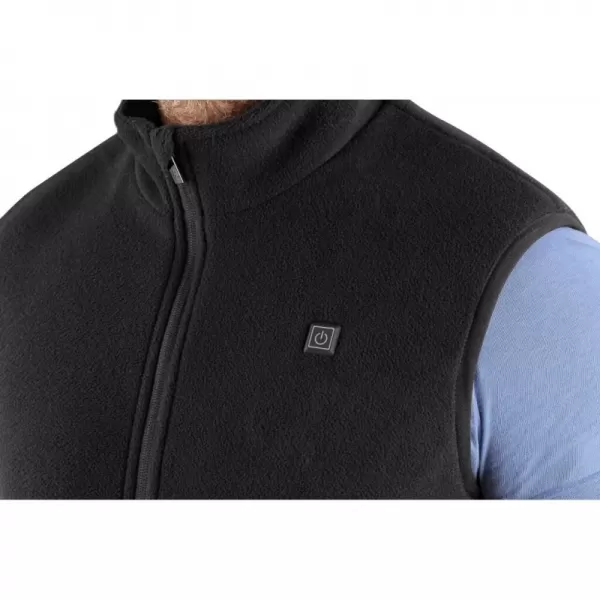 Vyhřívaná fleecová vesta CXS ANTARKTIDA, pánská, černá