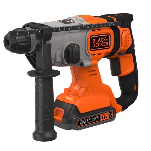 Aku kombinované kladivo 18V 2x2,5Ah v kufru Black&Decker BCD900E2K