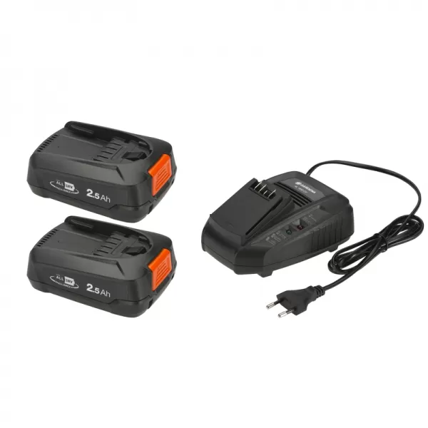 Startovací sada Gardena P4A 2 x PBA 18V/45 + AL 1830 CV 14907-20