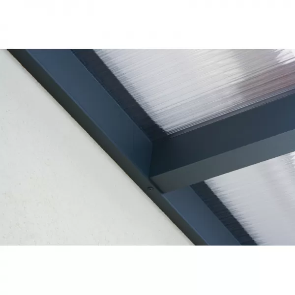 Hliníková pergola SKYLUX CLIMALUX 5,0 x 4,0 m antracit + čirý PC LG2210