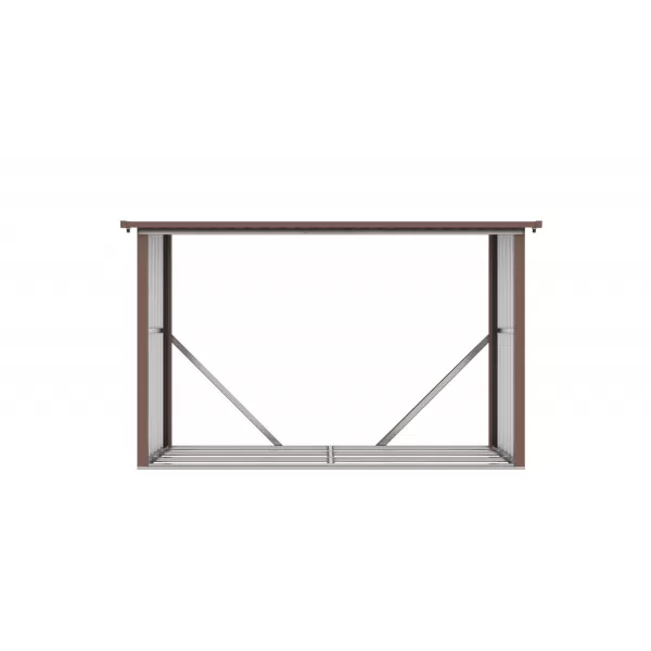 Přístřešek na dřevo G21 WOH 335 - 242 x 89 cm, hnědý