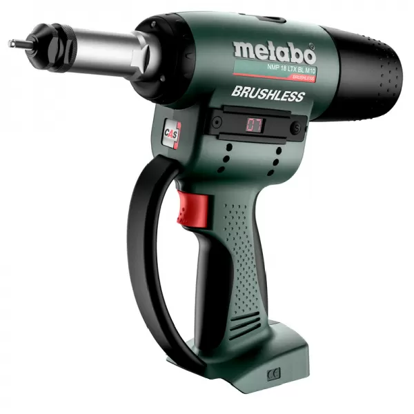 Aku nýtovací pistole 18V bez aku NMP 18 LTX BL M10, mB Metabo 601788840